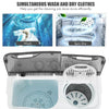 8.5kg Twin Tub Portable Washing Machine Compact Mini Laundry Washer Spin Dryer