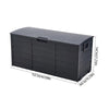 Large Outdoor Storage Box Garden Patio Plastic Chest Lid Container Multibox Shed