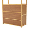Bamboo Clothes Rack Garment Rail Stand Storage Shoe Cabinet Shelf Walk-in Closet
