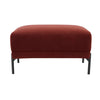 Dusk Madison Rust Matt Velvet & Black Metal Pouffe RRP £399