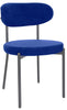 2 Velvet Dining Chairs Velvet Seat Chairs Plush velvet seat and backrest