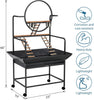 Pet Parrot Playstand Bird Cage Stand Activity Play Center Perch Ladder Wheel🔥
