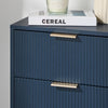 OHS Ribbed Bedside Table Cabinet 3/4/5/6 Draw Nightstand Side Board