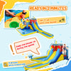 Inflatable Bouncy Castle, Kids Water Bounce House 6 in 1 with 550W Blower