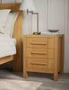 Marks and Spencer M&S Sonoma Solid Oak 3 Drawer Bedside Table RRP £499