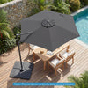Large Offset Hanging Umbrella w/ 360° Rotation