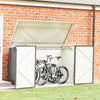 Outdoor Bicycle Shed Bike Storage Tool Box Garden Garbage Bin House Lockable NEW
