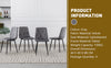 4/6X Dining Chairs Set Velvet Padded Seat Metal Legs Home Kitchen Office