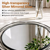 Modern 80cm Round Wall Mirror Decoration Metal Orbital Wall Art for Bedroom Home