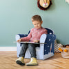 Kids Armchair Foam Filled Toddler Sofa Upholstered Couch Rocket for 1.5-3 Year