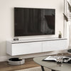 Floating TV Unit Stand Wall Mount Media Console w/ Storage Cupboards Refurbished