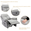 Recliner Chair Fabric Padded Seat Single Sofa Lounge Manual Reclining Armchair