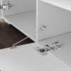 High Gloss TV Unit Cabinet Stand 180cm White Storage with LED Lights Sideboard