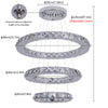 K9 Crystal 3 Ring Chandelier LED Ceiling Lights Pendant Light Dimmable w. Remote