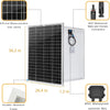 100W Watt Solar Panel Kit Mono for Off Grid RV Caravan Boat Shed Trailer Van UK