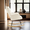 Relax Rocking Chair Armchair Nursery Nursing Seat Wooden Runners Thick Padding