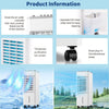 Portable Evaporative Air Cooler,3 in 1 Air Cooler/Fan/Humidifier Air Conditioner