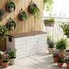 Large Outdoor Storage Box Garden Patio Plastic Chest Lid Container Multibox Shed