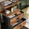 Bedside Table Cabinet with 3 Drawer Nightstand Bedroom Storage Chest of Drawer