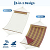 2 Person Hammock with Stand,Adjustable Steel Frame,Garden Patio Hammock Bed