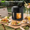 Air Fryer 5L Digital Large Transparent Multifunction Oven Cooker 1800W Oil Free