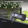 Raised Garden Planter Bed Trellis Galvanised Steel Metal Box Climbing Plants