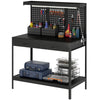 110 cm Workbench with Pegboard and LED Light, 272 kg Load Capacity
