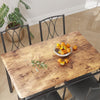 5-Pcs Dining Table Set w/ 4 Upholstered Chairs,Space-Saving Compact Design for 4