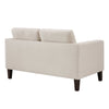 Dusk Soho Beige Linen Look Compact 2 Seater Sofa RRP £899