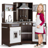 Kids Corner Wooden Playset Pretend Toddler Kitchens Cooking Toy Light