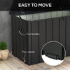 450L Outdoor Garden Storage Box with Wheels, Waterproof and Lockable