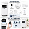 MYLEK Portable Air Conditioner with Dehumidifier 9000 BTU