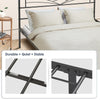 KING SIZE Metal Bed Frame with Headboard and Footboard Heavy Duty Slat Qtzjlqdry