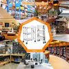 3 Tier Stainless Steel Utility Cart 300LB Foldable Rolling Kitchen Trolley Heavy