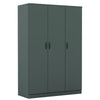 Modern Riano 3 Door Wardrobe Hanging Rail Clothes Storage Bedroom Furniture