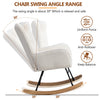 NURSING ROCKING CHAIR WITH HIGH BACKREST AND FOOTSTOOL ROCKING CHAIR FOR NURSERY