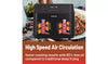 Cookworks 9L Dual Air Fryer Black Smart Finish 2 Basket 2600W Digital