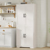 Tall Kitchen Pantry Cabinet Storage with 2 Doors and Adjustable Shelves Cupboard