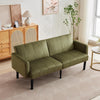 2-3 Seater Convertible Futon Sofa Bed Upholstered Fabric Sleeper Couch