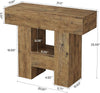 23.6'' Farmhouse Narrow Side End Table with 2-Tier Storage Shelf for Living Room