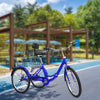 24 Inch Tricycle Adults Seniors Foldable 7 Speed 3 Wheels Bicycle with Basket UK