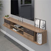 Pmnianhua Floating TV Unit, 55'' Wall Mounted TV Cabinet, Floating Shelves