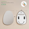 Bathroom Mirror with LED Lights Touch Dimmable Demister Irregular Wall Mounted