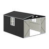 10X12FT Galvanised Outdoor Storage Shed Metal Garden Shed Lockable for Tool Bike