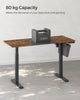 Electric Standing Desk, Height Adjustable Desk Rustic Brown and Black LSD016X11