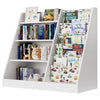 White Bookshelf Storage Shelf For Children's Reading Room Open Storage Modern