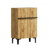 Modern Wood Shoe Cabinet with 2 Doors & Adjustable Shelves 95x60x34.5cm