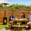 Dellonda 13kW Outdoor Gas Patio Heater for Commercial & Domestic Use - Black