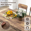 COSTWAY 5-Piece Industrial Kitchen Furniture Dining Table Set for 4-Coffee