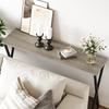 Slim Console Table with 2 Shelves,Narrow Entryway Table for Living Room, Hallway
